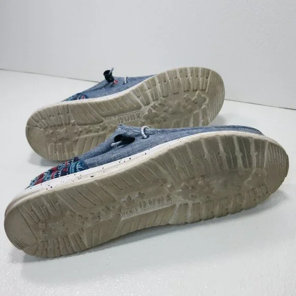 Hey Dude Wally Cloth Casual Comfort Men’s Footwear Oxfords Men's Shoes Size 12 - Picture 3 of 7